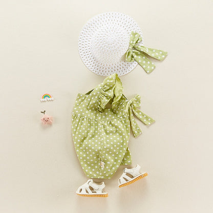 Summer Thin Suit Onesie Sleeveless Cute Baby Girl's Romper - Harmony Gallery