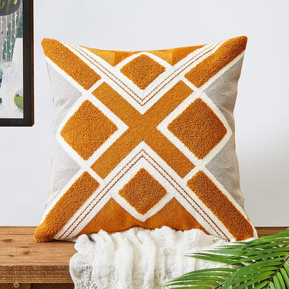Nordic Simple Cotton Embroidery Living Room Sofa Cushion - Harmony Gallery