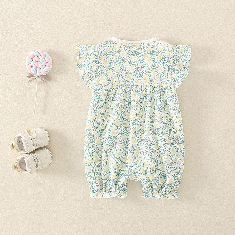 Summer Newborn Cotton Jumpsuit Baby Girl's Romper - Harmony Gallery