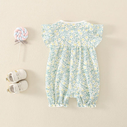 Summer Newborn Cotton Jumpsuit Baby Girl's Romper - Harmony Gallery