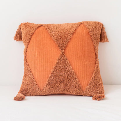 Moroccan Cotton Hand Tufted Tassel Decorative Sofa Cushion - Harmony Gallery