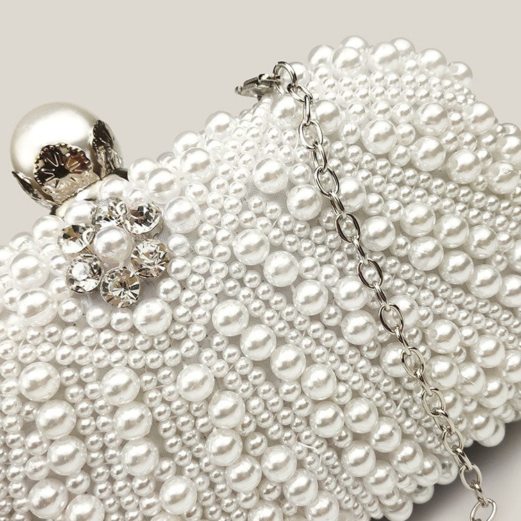 Celebrity Diamond Pearl High-End French Clutch Bag - Harmony Gallery