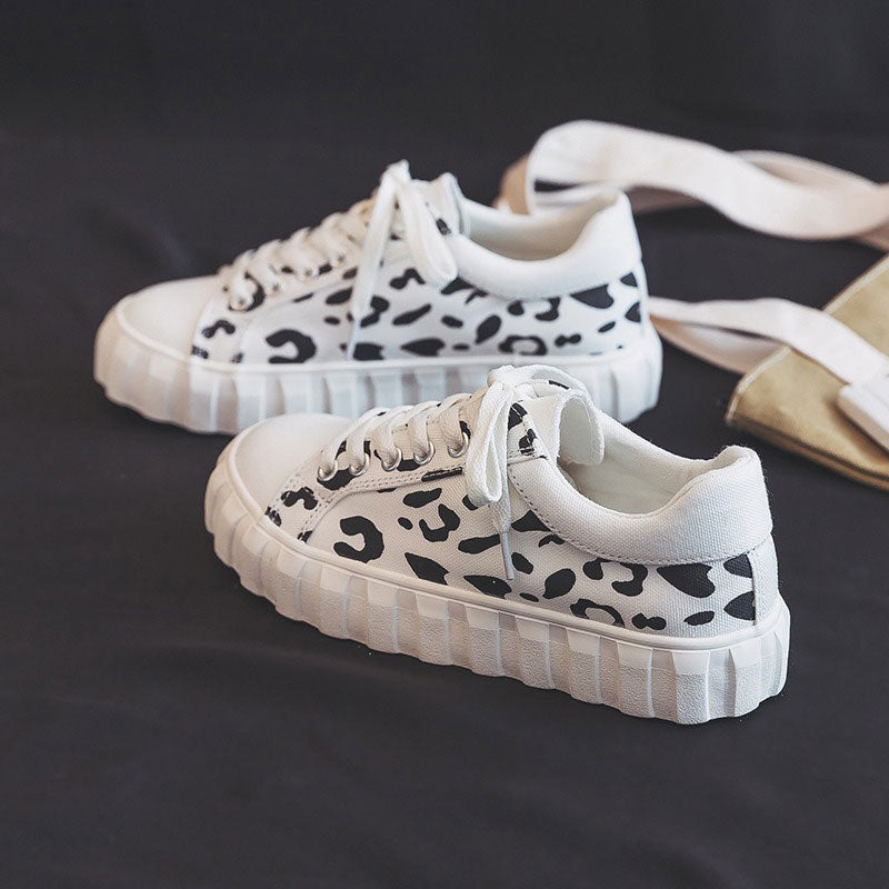 Casual All-Match Breathable Leopard Women's Shoes - Harmony Gallery