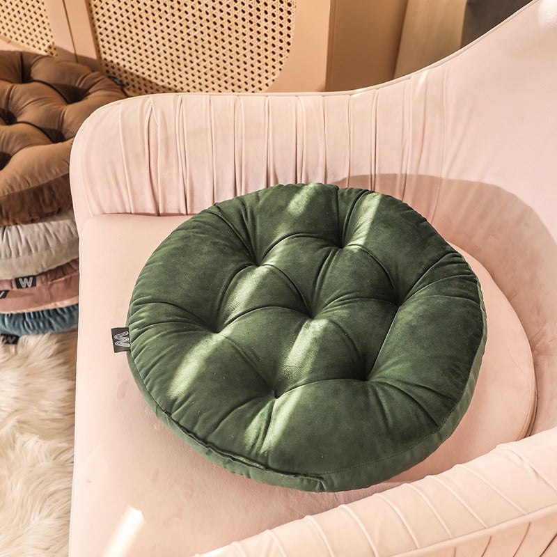 Velvet Thickened Warm Winter Round Chair Cushion - Harmony Gallery