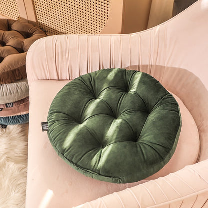 Velvet Thickened Warm Winter Round Chair Cushion - Harmony Gallery