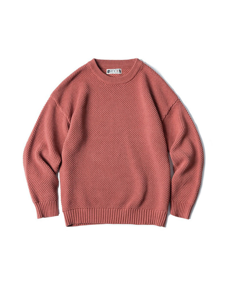 Tooling Retro Pineapple Pattern Drop-Shoulder Men's Sweater - Harmony Gallery