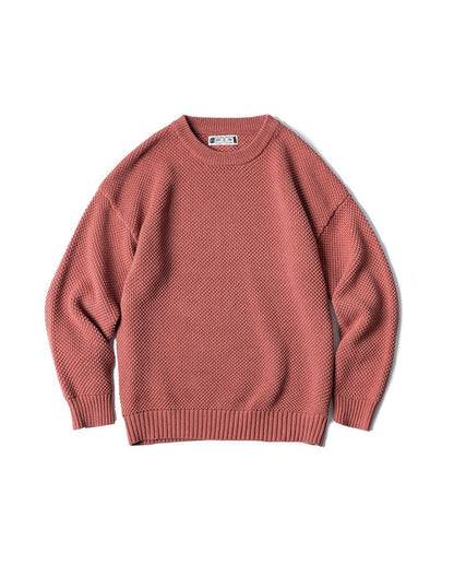 Tooling Retro Pineapple Pattern Drop-Shoulder Men's Sweater - Harmony Gallery