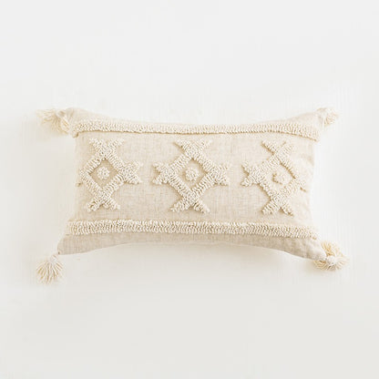 Bohemian Handmade Tassel Embroidery Living Room Cushion - Harmony Gallery