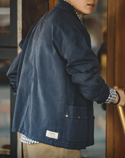Tooling Retro Asymmetrical Pocket Hunting Men's Coat - Harmony Gallery