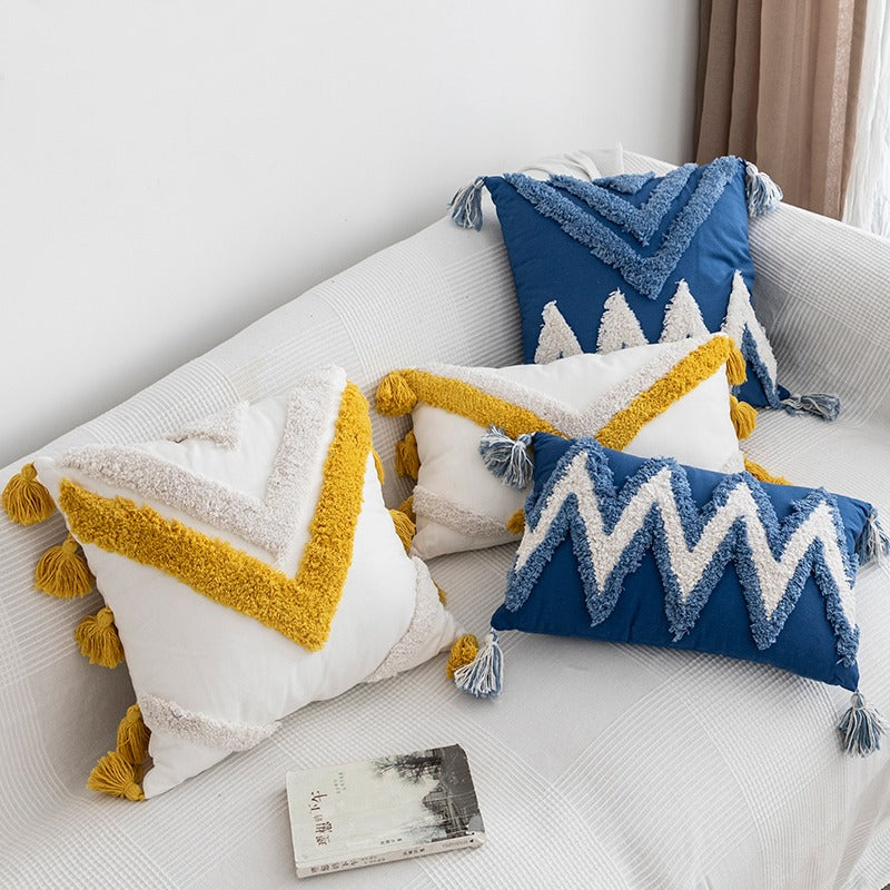 Morocco Hand Tufted Living Room Sofa Cushion - Harmony Gallery