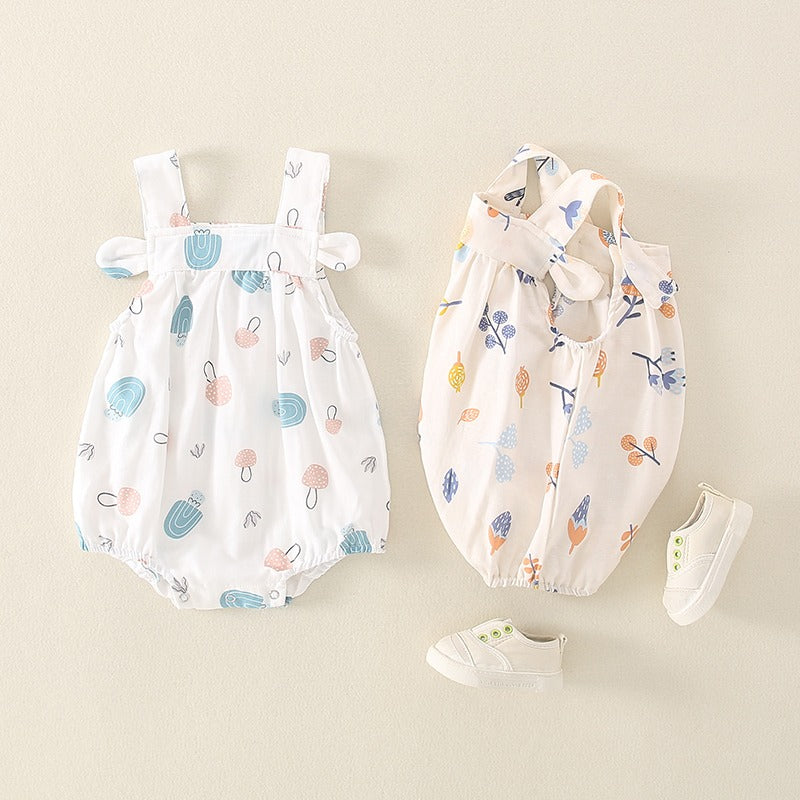Summer Thin Suits Sling Princess Baby Girl's Romper - Harmony Gallery