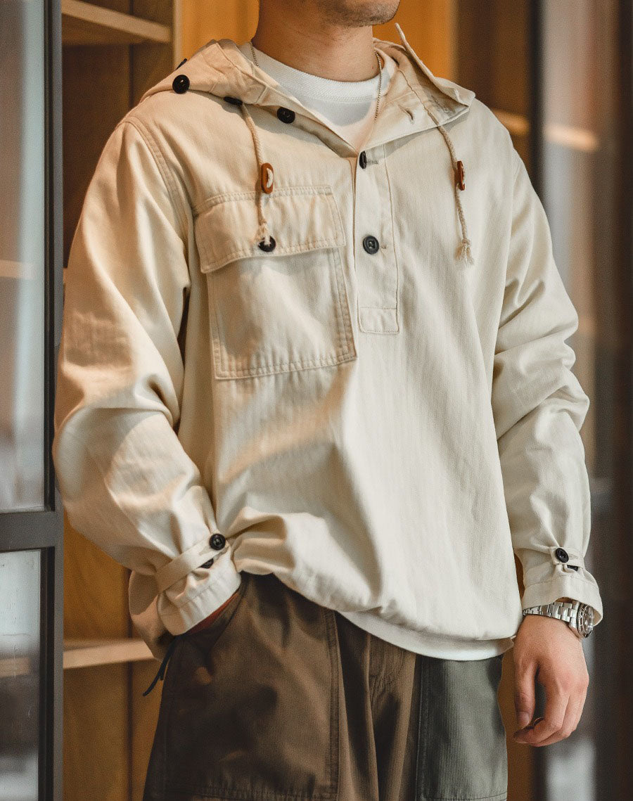 American Retro World War II Men's Hoodie Sweater - Harmony Gallery
