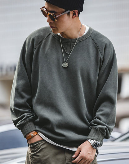 Retro Oversize Hooded Loose Vintage Men's Sweater - Harmony Gallery