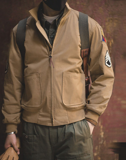 American Retro World War II Fury Tank Army Edition Men's Coat - Harmony Gallery