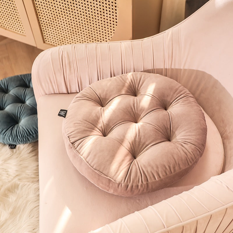 Velvet Thickened Warm Winter Round Chair Cushion - Harmony Gallery