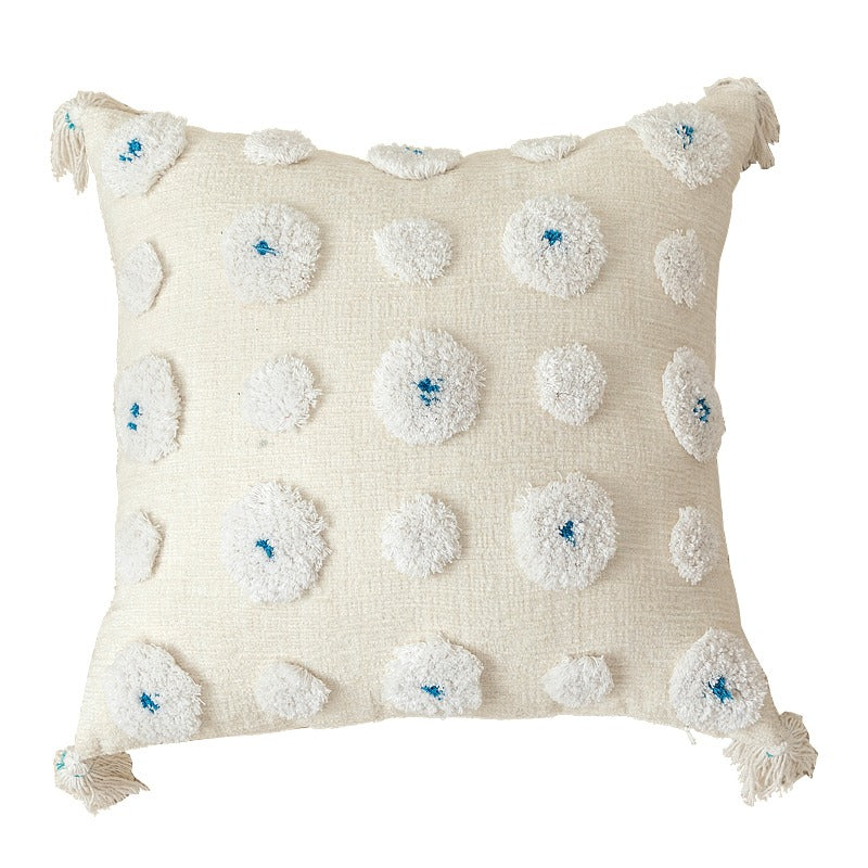 Handmade Bohemian Style Indian Tufted Pillow Cushion - Harmony Gallery