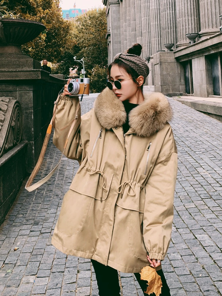 Short-Length Casual Warm Cotton Winter Women's Coat - Harmony Gallery
