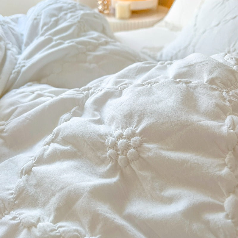 French Princess Washed Cotton Four-Piece Bed Set - Harmony Gallery
