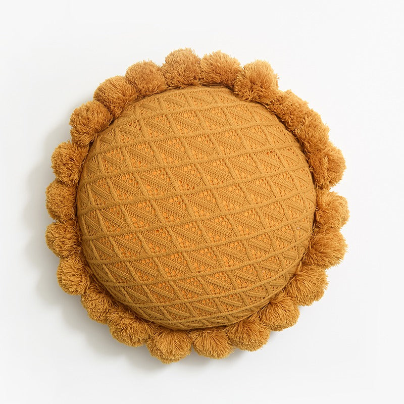 Removable Sunflower Round Ball Sofa Cushion - Harmony Gallery