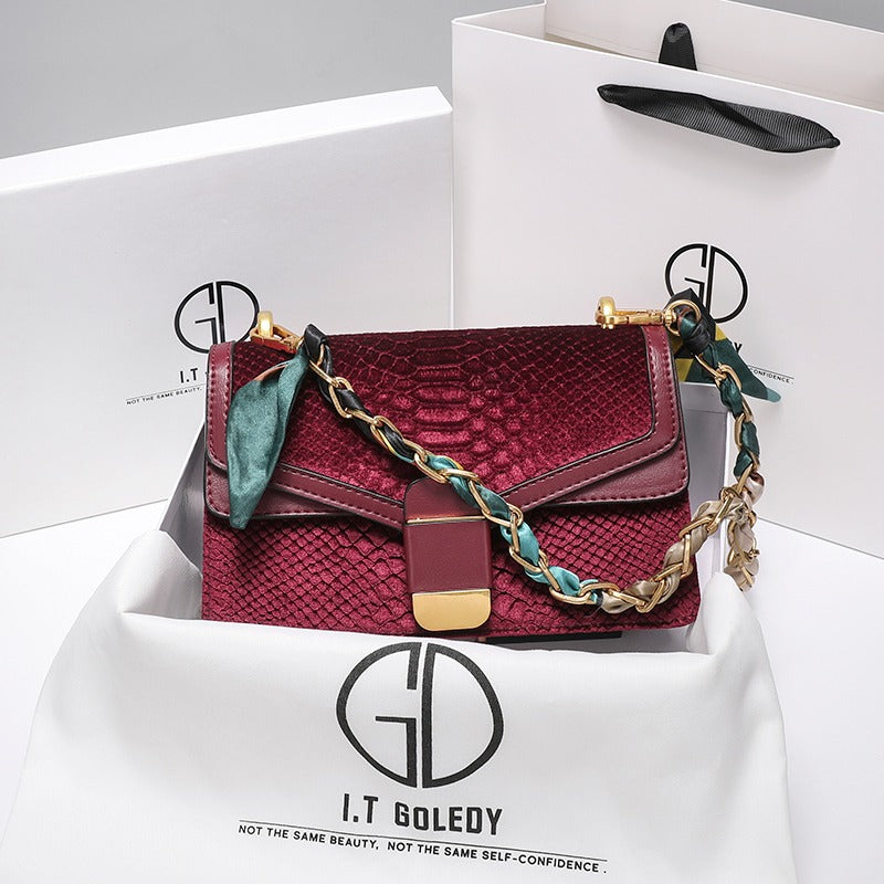 Manhattan Crocodile Pattern Stylish Women's Handbag - Harmony Gallery