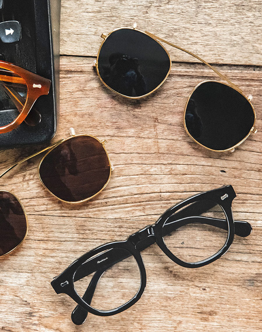 Handmade Depp Round Frame Detachable Dual-use Polarized Men's Sunglasses - Harmony Gallery
