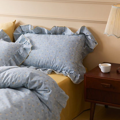 Floral Cotton Spring Breeze Retro Four-Piece Bed Set - Harmony Gallery