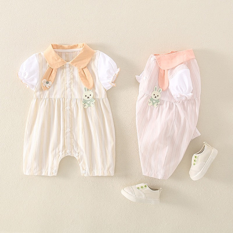 One-Piece Newborn Summer Cotton Baby Girl's Romper - Harmony Gallery
