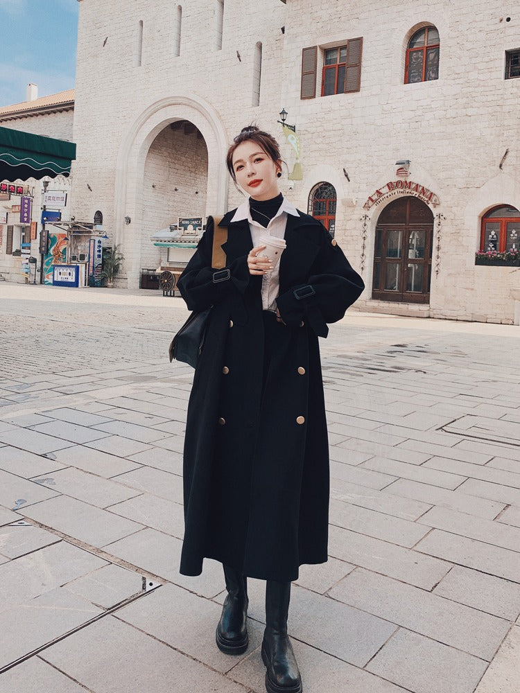 High Level Windbreaker Loose Over The Knee Women's Jacket - Harmony Gallery
