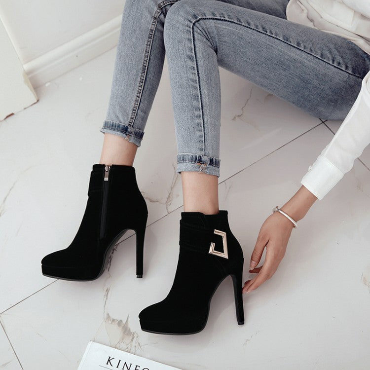 Pointy High Heel Waterproof Platform Women's Shoes - Harmony Gallery
