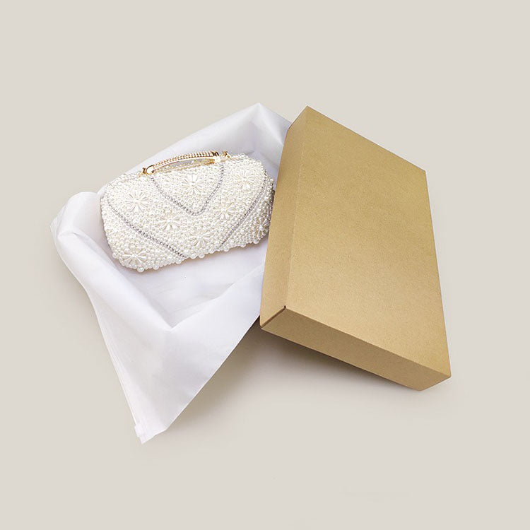Banquet High-End Pearl Evening Bridal Clutch Bag - Harmony Gallery