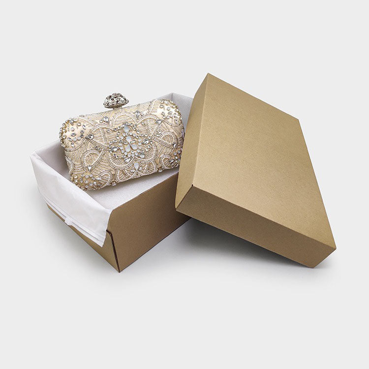 Banquet High Matching Diamond Bride Clutch Bag - Harmony Gallery