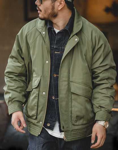 Tooling Retro Air Force Bomber Warm Cotton Men's Jacket - Harmony Gallery