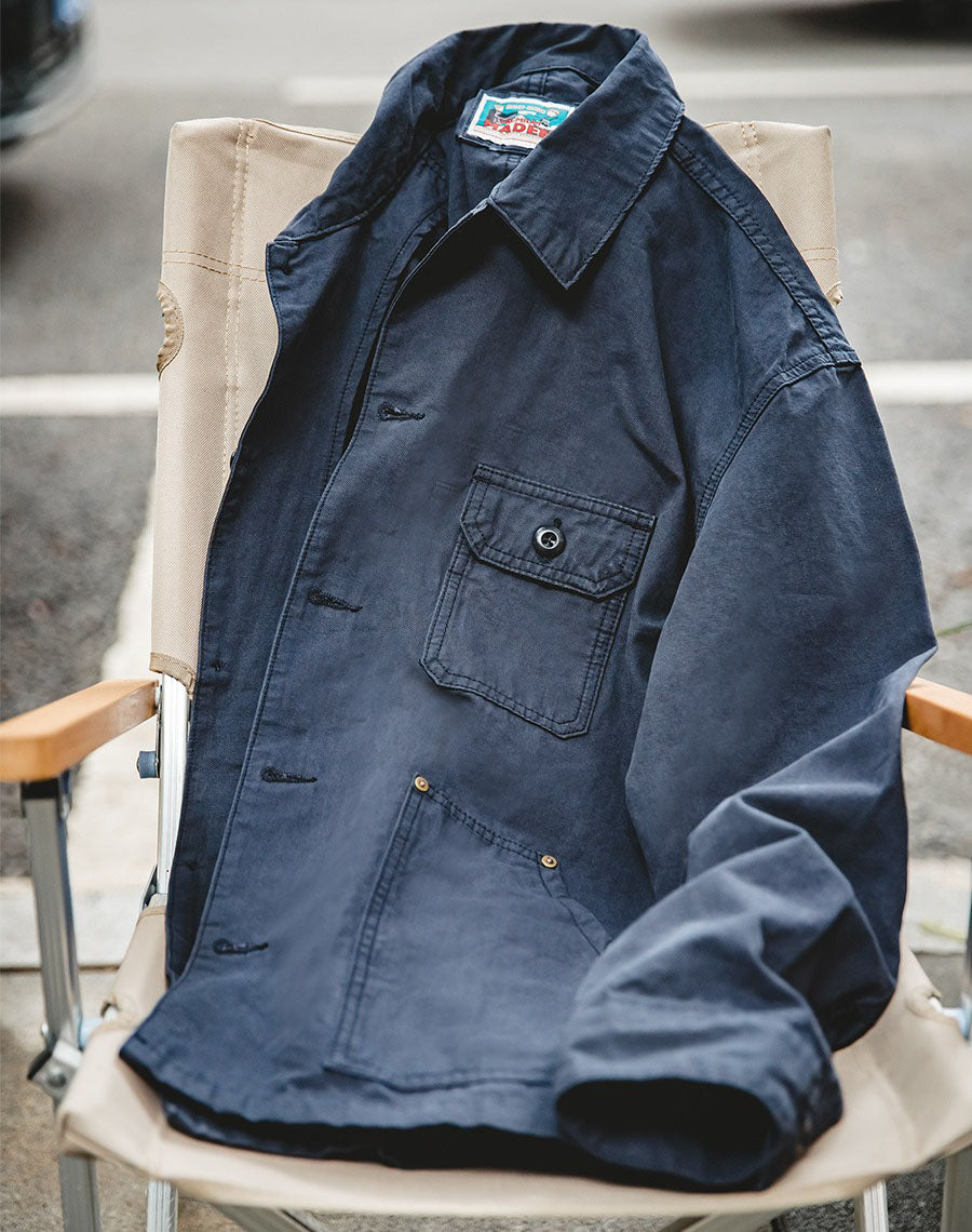 Tooling Retro Asymmetrical Pocket Hunting Men's Coat - Harmony Gallery