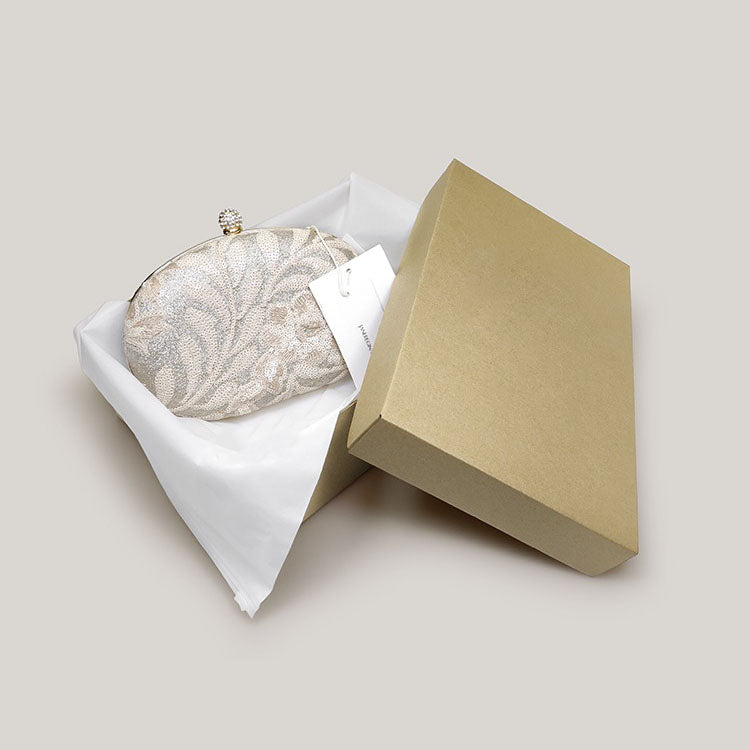 Flower Embroidery Texture Sequins Niche Clutch Bag - Harmony Gallery