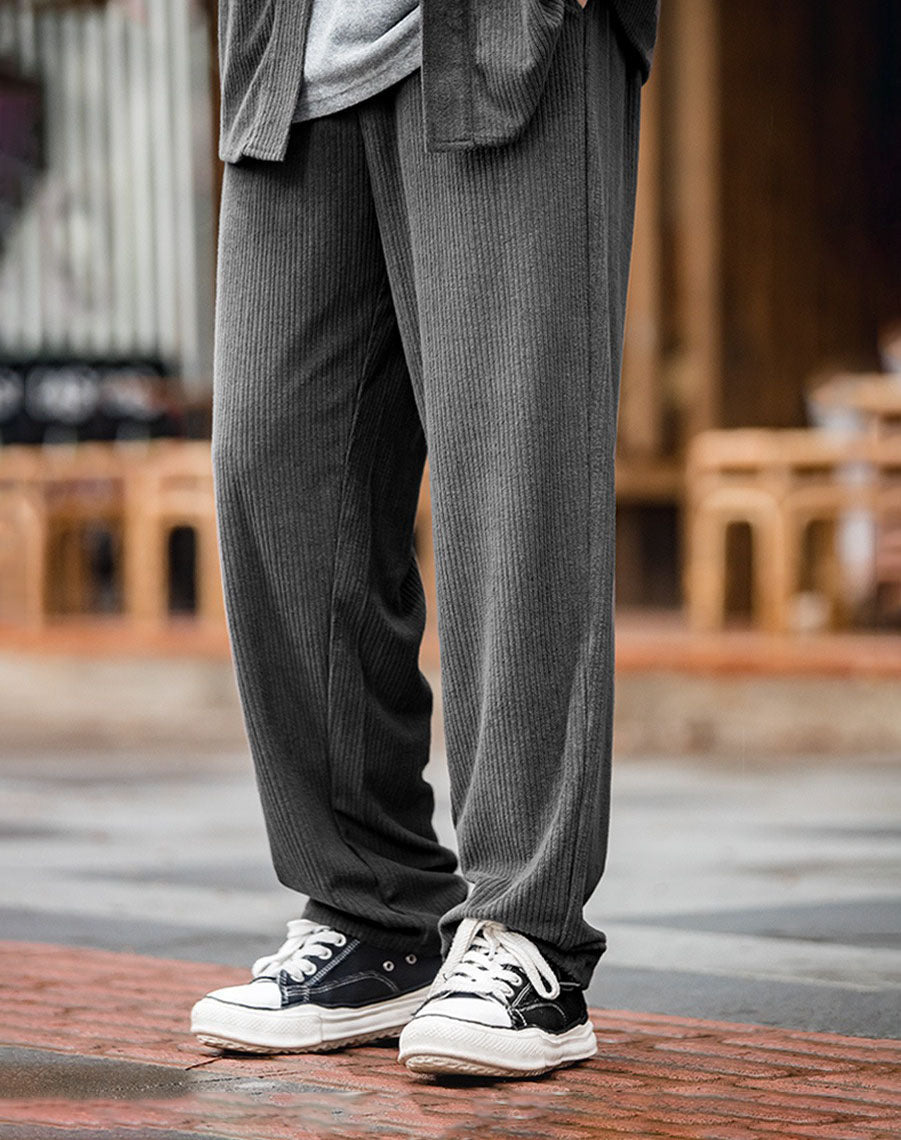 Tooling Retro Knitted Guard Corduroy Straight Men's Trousers - Harmony Gallery