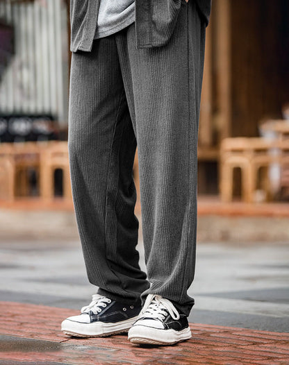Tooling Retro Knitted Guard Corduroy Straight Men's Trousers - Harmony Gallery