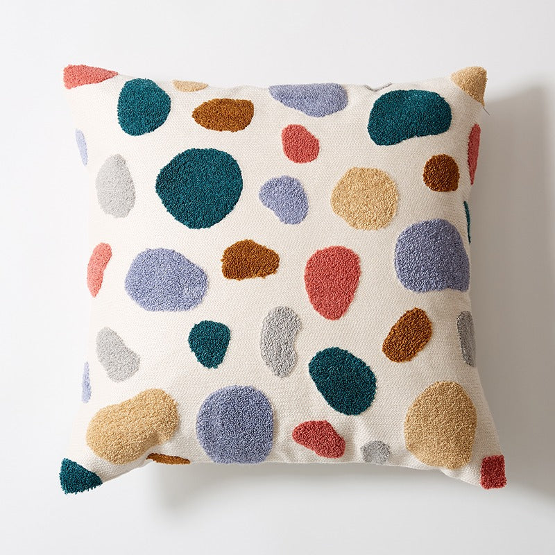 Nordic Cotton Embroidery Simple Living Room Sofa Cushion - Harmony Gallery