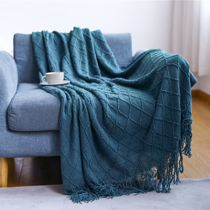 Four Seasons Knitted Nordic Style Sofa Decoration Blanket - Harmony Gallery