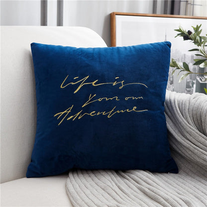 Nordic Light Luxury Velvet Sofa Living Room Cushion - Harmony Gallery