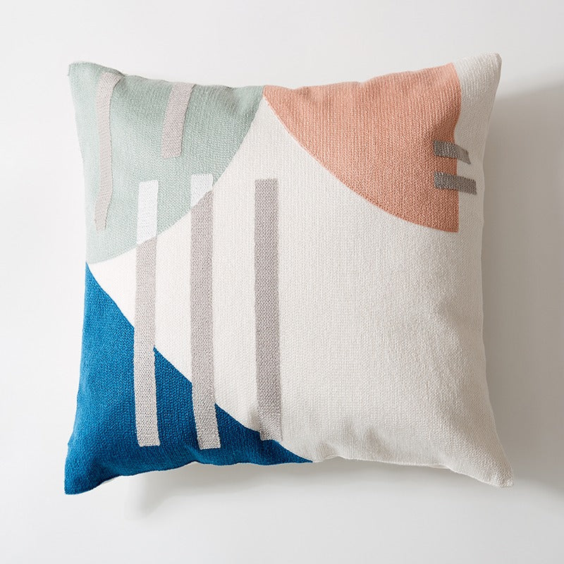Nordic Decorative Cotton Embroidered Living Room Pillowcase - Harmony Gallery