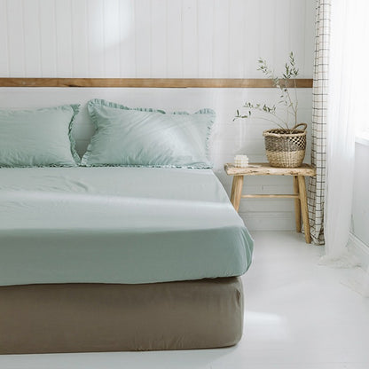 Simple Washed Cotton Simmons Non-Slip Protective Bed Sheet - Harmony Gallery