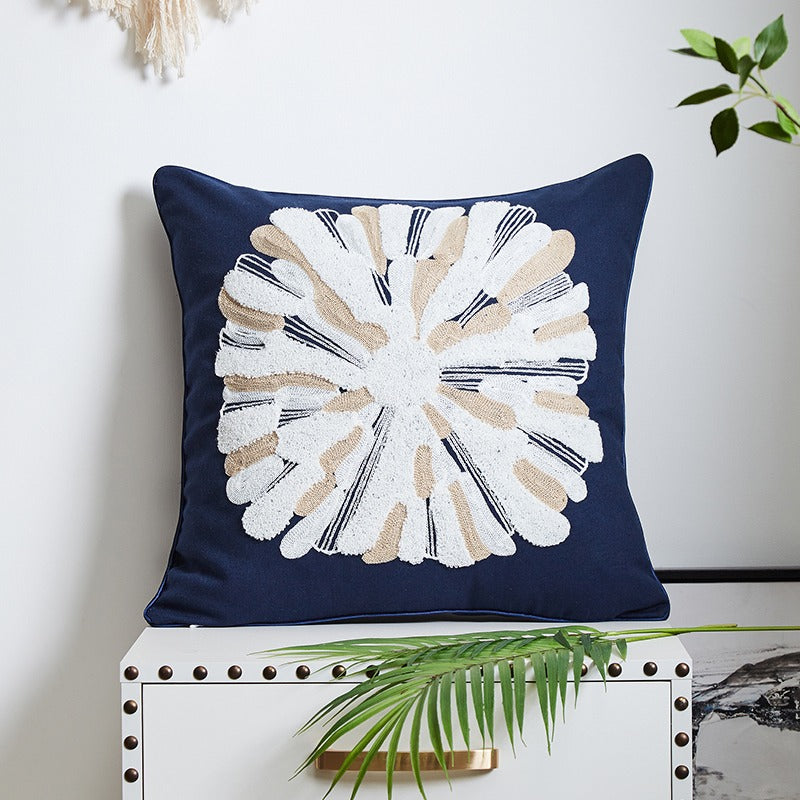 American Embroidery Cotton Living Room Sofa Cushion - Harmony Gallery