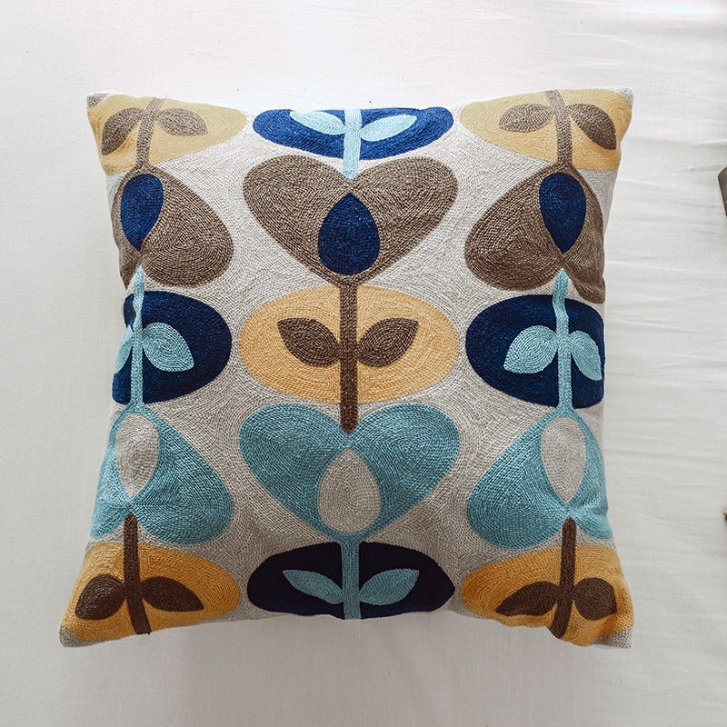 Embroidery Nordic Cotton Living Room Sofa Pillowcase - Harmony Gallery