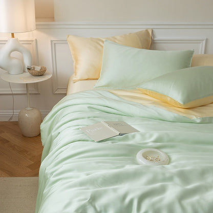 Light Luxury Lenzing Tencel Four-Piece Summer Silk Bed Set - Harmony Gallery