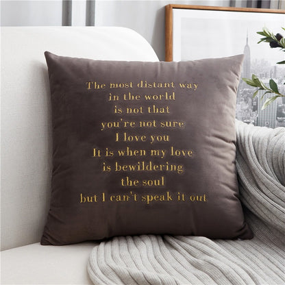 Nordic Light Luxury Velvet Sofa Living Room Cushion - Harmony Gallery
