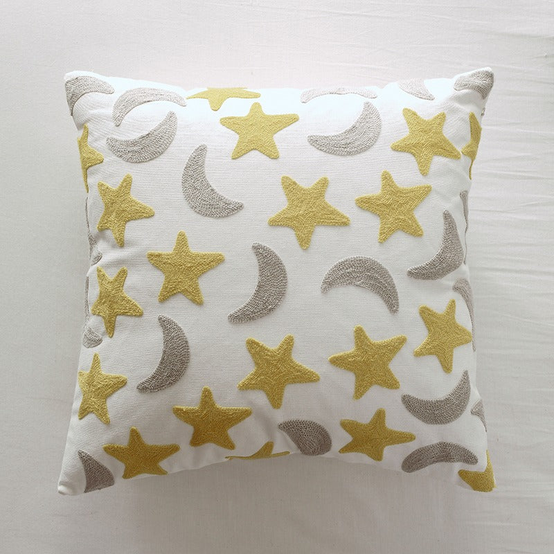 Embroidery Nordic Cotton Living Room Sofa Pillowcase - Harmony Gallery
