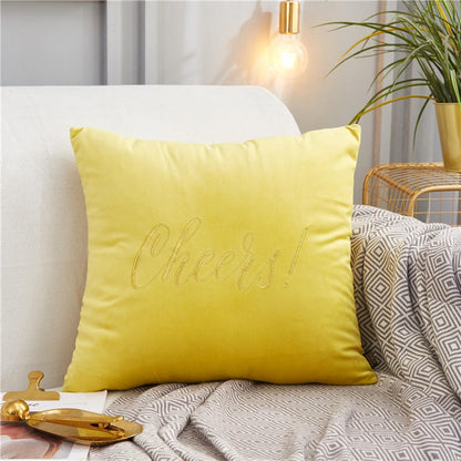 Nordic Light Luxury Velvet Sofa Living Room Cushion - Harmony Gallery