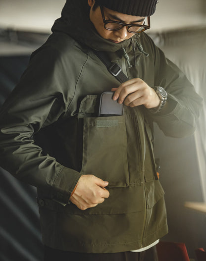 Mountain Large Pocket Hooded Old Windproof Outdoor Men's Jacket - Harmony Gallery
