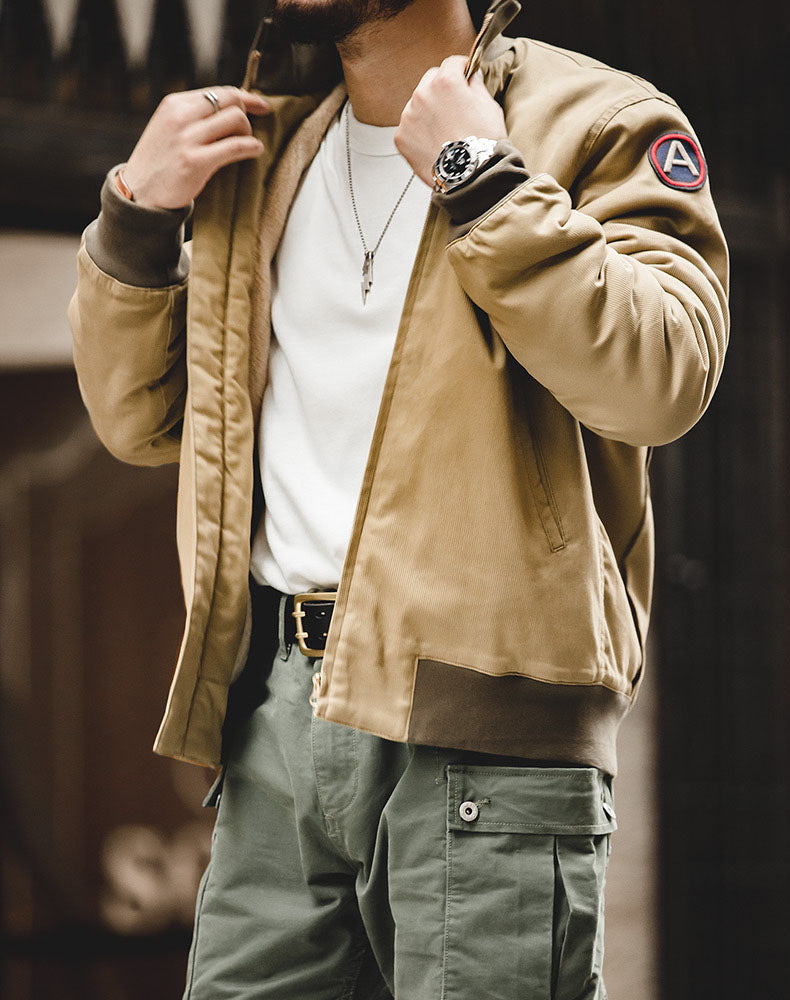 American World War II M1942 Tank Military Men's Jacket - Harmony Gallery