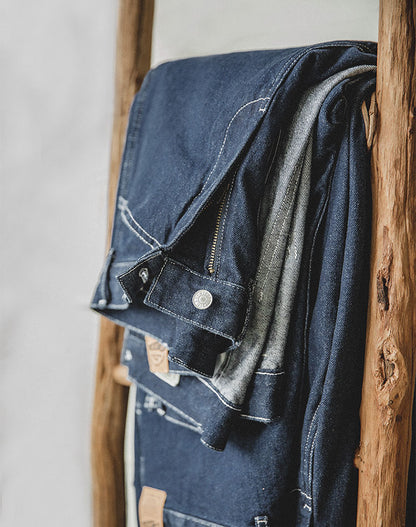 Tooling Casual American Retro High Waist Loose Men's Jeans - Harmony Gallery
